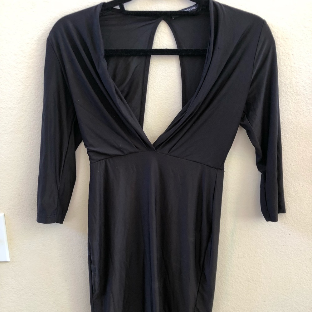 Open back stretchy club dress